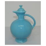 Vintage Fiesta carafe, turquoise, base rim chip
