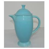 Vintage Fiesta coffee pot, turquoise