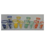 Vintage Fiesta Mexicana glass go along