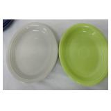 Vintage Fiesta oval platter group,