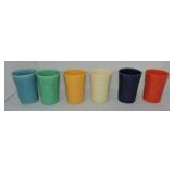 Vintage Fiesta juice tumbler group,