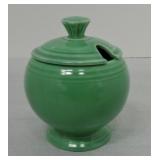 Vintage Fiesta marmalade, green, nick to finial