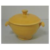 Vintage Fiesta covered onion soup, yellow, repair