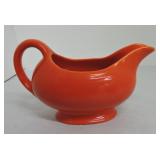 Vintage Fiesta sauce boat, red
