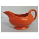 Vintage Fiesta sauce boat, red