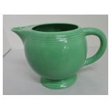 Vintage Fiesta ice lip pitcher, green, base rim