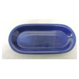 Vintage Fiesta utility tray, cobalt