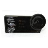 Fiesta Post 86 shelf sign, black, Moon Over Miami