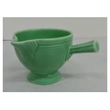 Vintage Fiesta stick handled creamer, green