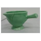 Vintage Fiesta stick handled creamer, green