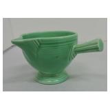 Vintage Fiesta stick handled creamer, green