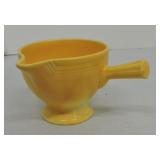 Vintage Fiesta stick handled creamer, yellow