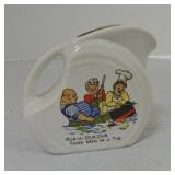 Fiesta Post 86 mini disc pitcher, Rub-A-Dub-Dub