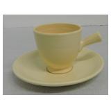 Vintage Fiesta demitasse cup & saucer, ivory