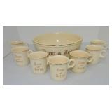 HLC 7 piece Tom & Jerry punch set, chip to
