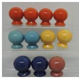 Vintage Fiesta shaker group, 5 pair, 1 single