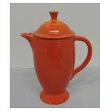 Vintage Fiesta coffee pot, red