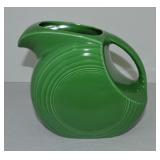 Vintage Fiesta disc water pitcher, medium green