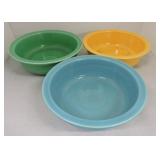 Vintage Fiesta 9 1/2" nappy bowl group,