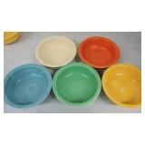 Vintage Fiesta 8 1/2" nappy bowl group,