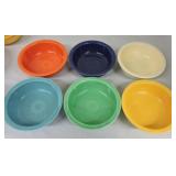 Vintage Fiesta 8 1/2" nappy bowl group,