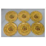 Vintage Fiesta 7" plate, yellow with Georgian