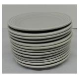 Vintage Fiesta 7" plate group, 13 gray, some wear