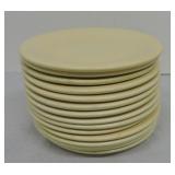 Vintage Fiesta 7" plate group, 15 ivory