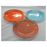 Vintage Fiesta oval platter group,