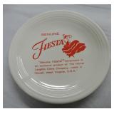 Fiesta Post 86 12" dancing lady tray, white