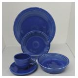 Fiesta Post 86 5 pc place setting, sapphire