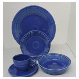 Fiesta Post 86 5 pc place setting, sapphire