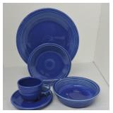 Fiesta Post 86 5 pc place setting, sapphire