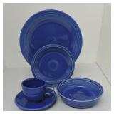 Fiesta Post 86 5 pc place setting, sapphire