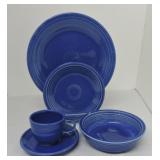 Fiesta Post 86 5 pc place setting, sapphire