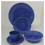 Fiesta Post 86 5 pc place setting, sapphire