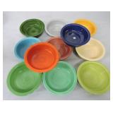 Vintage Fiesta 5 1/2" fruit bowl group,