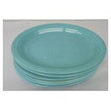 Vintage Fiesta oval platter group, 6 turquoise