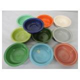 Vintage Fiesta 5 1/2" fruit bowl group,