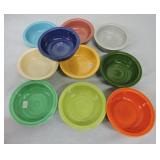 Vintage Fiesta 4 3/4" fruit bowl group,