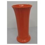 Vintage Fiesta 8" flower vase, red, extensive