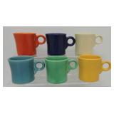 Vintage Fiesta mug group, all 6 original