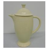 Vintage Fiesta coffee pot, ivory