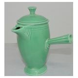 Vintage Fiesta demitasse coffee pot, green