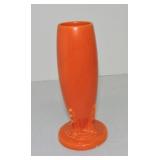 Vintage Fiesta bud vase, red, minor base rim nick