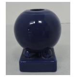 Vintage Fiesta single bulb candle holder, cobalt