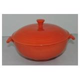 Vintage Fiesta casserole, red