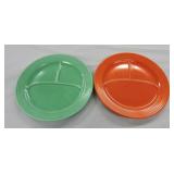 Vintage Fiesta 12" compartment plate group,
