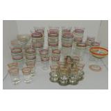 Vintage Fiesta glass go along lot of