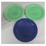 Vintage Fiesta 12" compartment plate group,